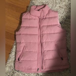 American Eagle Pink Puffer Vest S